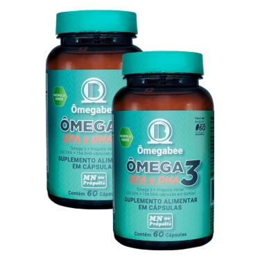 Imagem de Kit 2X: Ômega 3 Ômegabee MN Food 60 Cápsulas