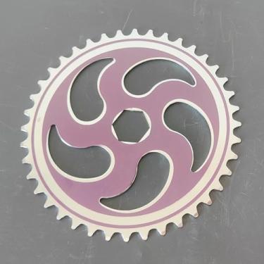 Imagem de CDHPOWER Kit de manivela de pedal de 5 cm de largura, peça 36T/40T/44T apenas roda dentada - roda dentada de manivela larga para bicicleta (roxo, 40T)