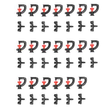 Imagem de Pilipane Bocal pulverizador pendurado cabeça aspersor equipamento de irrigação cabeça para baixo conjunto de irrigação para jardins estufas agrícolas plástico ABS 20 conjuntos