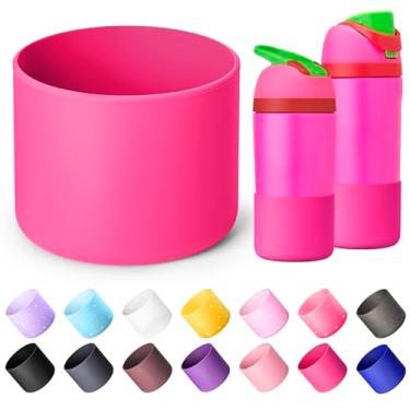 Imagem de Diumepo Bota de silicone para garrafa de água Owala 14/473 g, capa protetora antiderrapante para copo infantil Owala de 340 g, base inferior da bota para garrafa de água de aço inoxidável isolada de