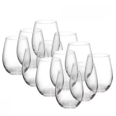 Imagem de Kit 6 Copo de Vidro Transparente Resistente Gourmet 450ml (12)