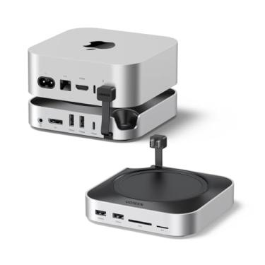 Imagem de UGREEN Dock Mac Mini M4 com DisplayPort 4K, estação de ancoragem 10 em 2 com gabinete SSD NVMe de 10 Gbps, portas de dados USB-C e USB-A, slot para cartão SD/TF, áudio de 3,5 mm para Mac Mini M4 / M4