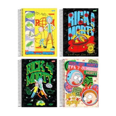 Imagem de CADERNO UNIV 1X1 80F CD RICK AND MORTY 75153 JANDAIA