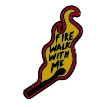 Imagem de Twin Peaks Fire Walk with Me Matchstick FYRE Agent Dale Cooper Diane Quarto Vermelho Coruja Quarto Preto Lodge David Lynch Programa de TV 1,25 polegadas Esmalte Crachá