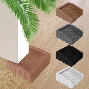 Imagem de 1 batente de porta bidirecional de 6,2 cm - cunha de borracha antiderrapante à prova de vento para anti-batida e privacidade, preto