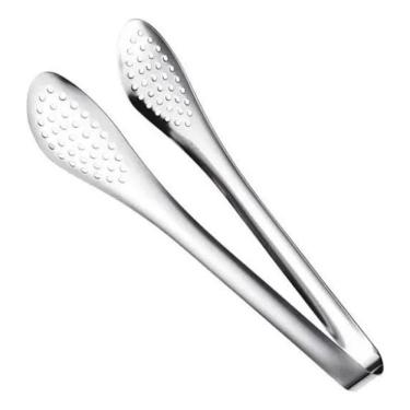 Imagem de 2X Pegador De Frituras Massa Salada Inox Aço Inoxidável 22,5