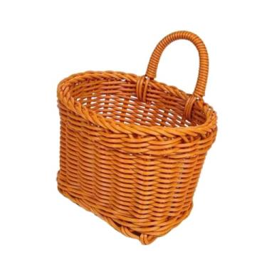Imagem de Generic Cesta de armazenamento suspensa, cesta de parede resistente, decorativa, multifuncional, organizadora de armazenamento para quarto, montada na parede, 15cmx13cmx11cm