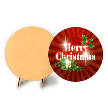 Imagem de Painel C Elastico Sublimado 50cm Natal + Suporte MDF (NAT072)