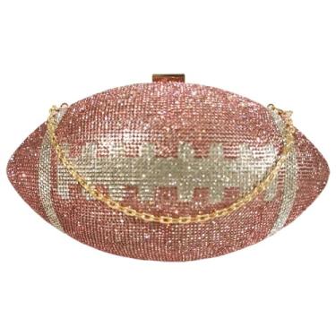 Imagem de Lyuxhetaokdiq Bolsa de ombro feminina em forma de futebol, bolsa de mão de rugby, bolsa de futebol exclusiva novidade, 2, rosa