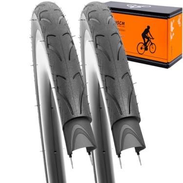 Imagem de YUNSCM Pneus de bicicleta leves de 26 x 1,50 (ETRTO 40-559) 60TPI Nylon proteção antiperfuração compatível com pneus de mountain bike de 66 cm 26 x 1,5-2 peças (Y-571)