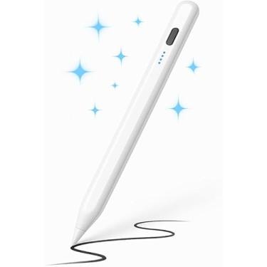 Imagem de Caneta Stylus Touch Screen Recarregavel USB – Ponta Fina 1.5mm com Indicador LED, Caneta Capacitiva Universal Compatível com iPad, Tablet, Celular, Notebooks - Android ou IOS - CLARA ESSÊNCIA
