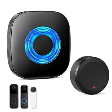 Imagem de Campainha sem fio para campainha de vídeo Blink (1ª geração)/(2ª geração)/Campainha Google Nest (com fio, 2ª geração)/campainha com fio/botão com fio com transmissor (1 extensor de campainha de vídeo