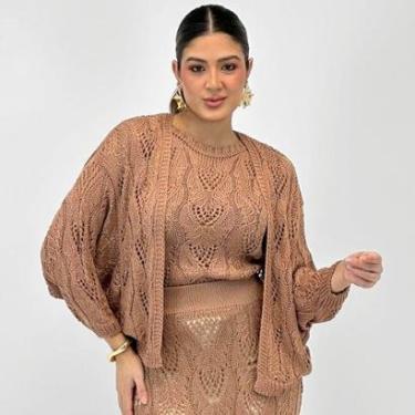 Imagem de Casaco Via Tricot Cardigan Casulo em Tricot Feminino-Feminino