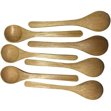 Imagem de JapanBargain 3700, 20x colheres Matcha Mini colheres de bambu para especiarias, chá, sal e açúcar, condimento, 10 cm