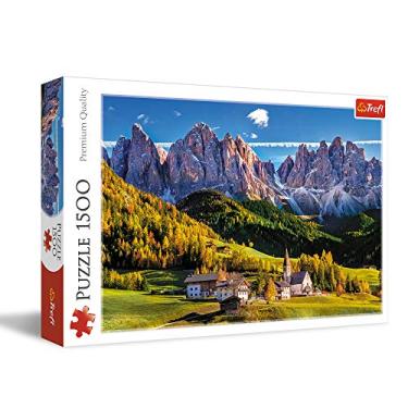 Imagem de Trefl Quebra-Cabeça Val Di Funes, Dolomitas, Itália, 1500 Peças, Vermelho, 84 Cm X 58 Cm, Impressão, Faça Você Mesmo, Diversão Criativa, Clássico Para Adultos E Crianças A Partir De 12 Anos