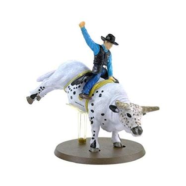 Imagem de Big Country Toys Smooth Operator - Brinquedos de rodeio - Estatueta de Bull Riding - Escala 1:20 - Pintado à mão - Colecionável e jogável