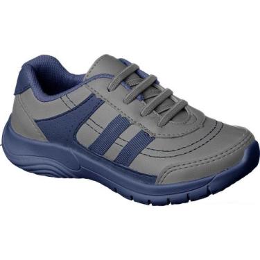 Imagem de Tênis Menino Calce Fácil Com Elástico - PINOKIO CALÇADOS, Cinza, 32