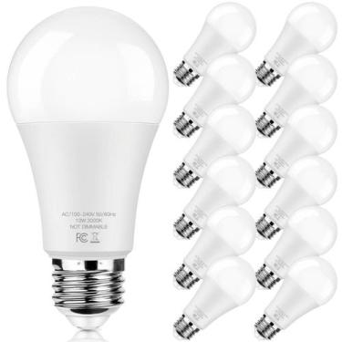 Imagem de Lâmpadas LED Brightever A19 13 W 1500 lúmens 3000 K, pacote com 12