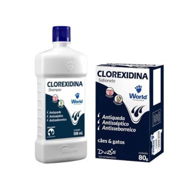 Imagem de Clorexidina Shampoo e Sabonete Antisséptico para Cães e Gatos, Antiqueda, Antisseborreico