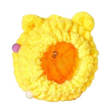 Imagem de Baoblaze de inverno para pássaros, abrigo para pássaros, casinha, rede suspensa para papagaios, acessórios para gaiolas de pássaros para papagaios, Amarelo