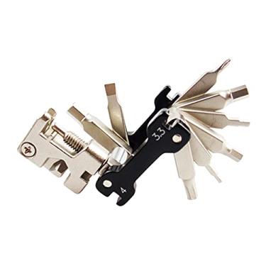 Imagem de Kit de reparo multiferramentas portátil para bicicleta | Ferramenta de manutenção compacta 13 em 1 | Estrutura de aço inoxidável | Essencial para entusiastas de ciclismo de estrada | Chave de fenda