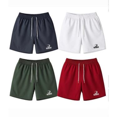Imagem de 4x Shorts Summer Pro Beach Treino Academia Elastano-Masculino