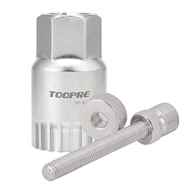 Imagem de Luzhengyang Ferramenta profissional de suporte inferior de bicicleta de aço carbono - Chave melhorada para fácil remoção e substituição - Kit de reparo de bicicleta para extrator e manutenção de