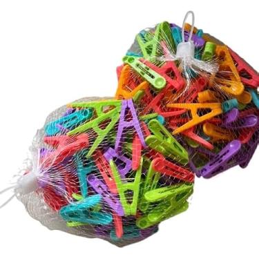 Imagem de 200, 150, 100 Ou 50 PeçAs Por Embalagem Prendedores De Roupa Prendedores De Roupa De PláStico Para Uso Em Lavanderia Tipo ReforçAdo Tipo DuráVel(100 prendedores)