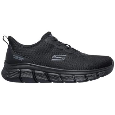 Imagem de Skechers Tênis masculino Bobs B Flex-Glacial Edge Slip-ins, Preto/preto, 42