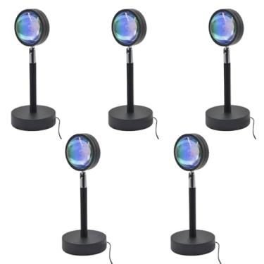 Imagem de Kit 5x Luminária de Mesa Sunset Pôr Do Sol LED 10W 5V USB