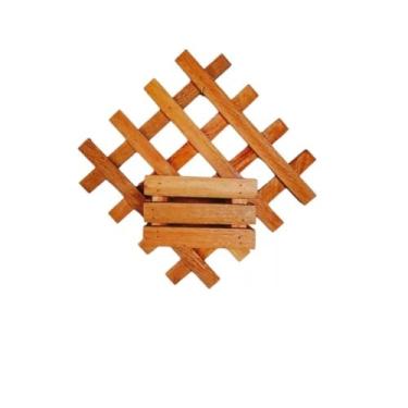 Imagem de Floreira Jardim 30x30 Painel Madeira Cachepot 12x12 Kit jardim vertical Floreira Completa para Plantas e Flores