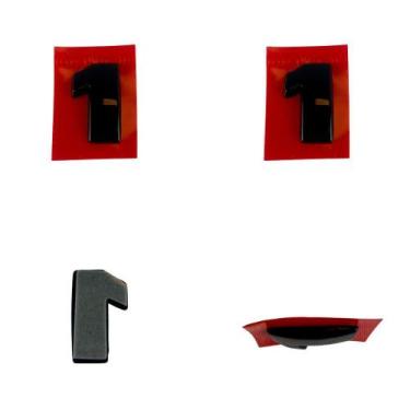 Imagem de Número 1 Adesivo De Emblema Letreiro Carro Moto Caminhão - Marcon