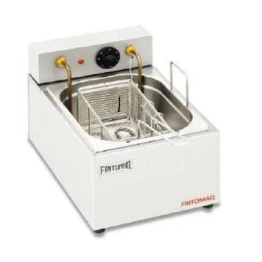 Imagem de Fritador Elétrico Inox Óleo Fritomaq 1 Cesto 6 Litros, 220V