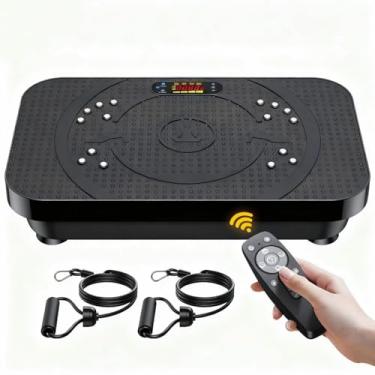 Imagem de OVANZA Máquina De Exercícios Com Plataforma Vibratória, Vibratória Para Todo O Corpo Drenagem Linfática, Queima Gordura, Ajuda A Tonificar, Perda Peso, Modelagem E Bem-Estar Equipamentos Treinamento