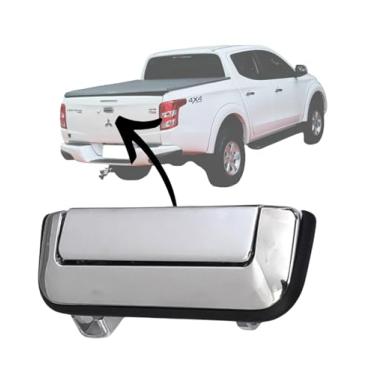 Imagem de Alça Tampa Traseira para L200 Triton Cromada 2017 2018 2020 2021
