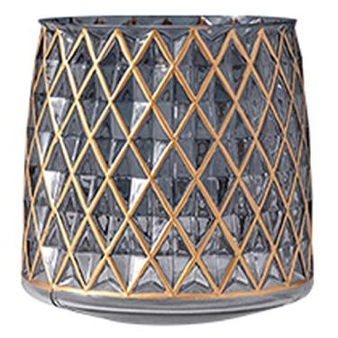 Imagem de YYBOES Vaso de vidro para flores, vaso de flores para flores, vidro transparente, decoração criativa, vaso seco, minimalista, americano, sala de estar, retrô, floral, varanda, decoração, neoclássico