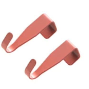Imagem de AUNMAS Conjunto de Ganchos de Porta, 12 Peças sobre Cabides de Porta Com Aço Carbono para Sacos de Casacos, Escritório Doméstico, Bordas Arredondadas de Aço Carbono (Vermelha)