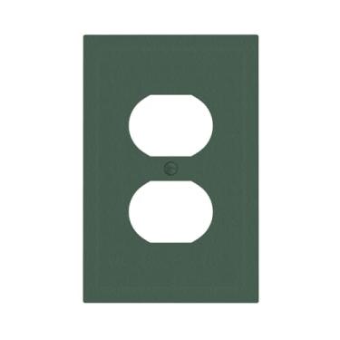 Imagem de WUYOCHA Capas decorativas verde escuro para interruptor de luz duplex 1 gangue, placas de parede exclusivas para tomadas elétricas, capas de placa de interruptor para quarto, cozinha, decoração de