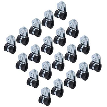 Imagem de Ymiko Braçadeiras Tipo R de Aço Inoxidável 304, Fixadores de Tubo de Aro Resistentes à Corrosão, Suportes de Cabos Reutilizáveis (14mm)