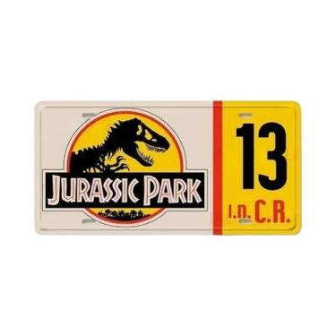 Imagem de Placa De Metal Vintage Jurassic Park Para Decoração De Clubes, Bares, 