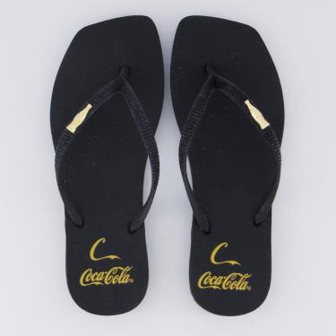 Imagem de Chinelo Coca Cola Square C Gold Feminino-Feminino