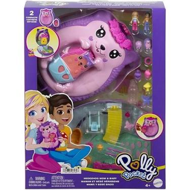 Imagem de Polly Pocket Micro Bolsa Adventure Ouriço Mamae e Bebe Mattel GKJ63