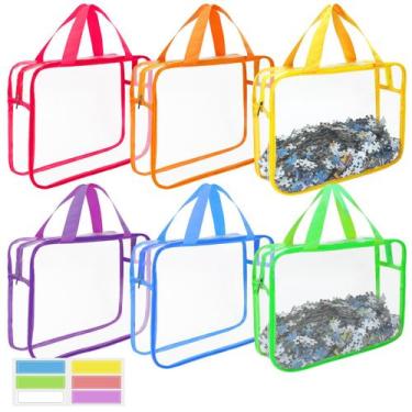 Imagem de Sacos de armazenamento de brinquedos JUNJIAHAOZHU 6 unidades com zíper
