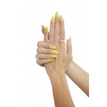 Imagem de PaintLab Kit De Manicure Press-On Nails, Limoncello - Amêndoa, Conjunto 24 Peças, Unhas Postiças Longa Duração Com Cola, Lixa, Disco Preparação E Palito Cutícula