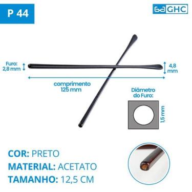 Imagem de 02 Par Ponteira Ponta De silicone Haste Perna Reposição Óculos grau so