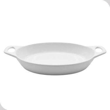 Imagem de Travessa Oval de Cerâmica Pizol 34,5 cm com Alças Ideal para Mesa Post