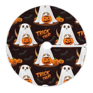 Imagem de JUZIHAI Halloween Boo Saia para árvore de Natal, decoração de Natal, ornamentos para ambientes internos e externos, casa, 91 cm