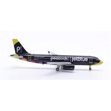 Imagem de ACE HOBBY for Phoenix for JetBlue Airways for Airbus A320 N706JB for Peacock 1:400 Aircraft Pre-Built Model