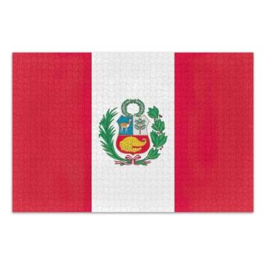 Imagem de Peru State Flag Puzzle for Adults, Jigsaw Puzzles 1000 Pieces, Interlock Perfectly, Home Decor Gift Party for Men Women