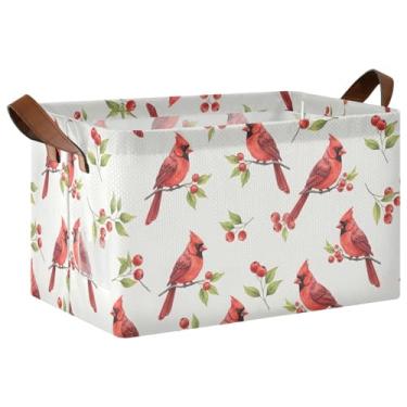 Imagem de Caixotes de armário de frutas vermelhas para armazenamento e organização doméstica, dobráveis 40 x 29 x 25 cm, caixas de armazenamento de roupas para armazenamento de cobertor, 1 pacote